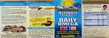 Renew Life Norwegian Gold Daily Omega Natural Orange Flavor 1200mg - supplement