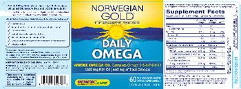 Renew Life Norwegian Gold Daily Omega Natural Orange Flavor - omega3 supplement