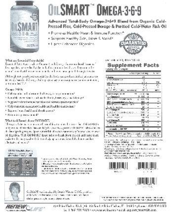 Renew Life OilSmart Omega-3-6-9 - supplement