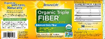 Renew Life Organic Triple Fiber - fiber supplement