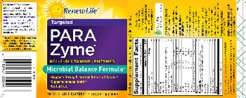 Renew Life Para Zyme Targeted - enzyme supplement