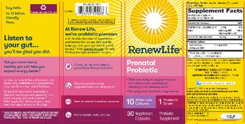 Renew Life Prenatal Probiotic - probiotic supplement