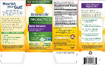 Renew Life Probiotics + Prebiotics Daily Balance - probiotic supplement