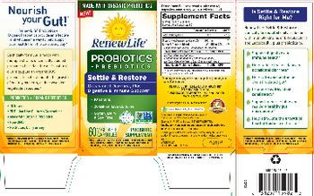 Renew Life Probiotics + Prebiotics Settle & Restore - probiotic supplement