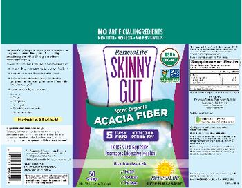 Renew Life Skinny Gut 100% Organic Acacia Fiber - fiber supplement