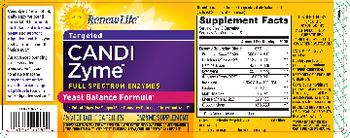 Renew Life Targeted Candi Zyme - enzyme supplement
