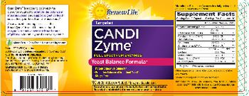 Renew Life Targeted Candi Zyme - enzyme supplement