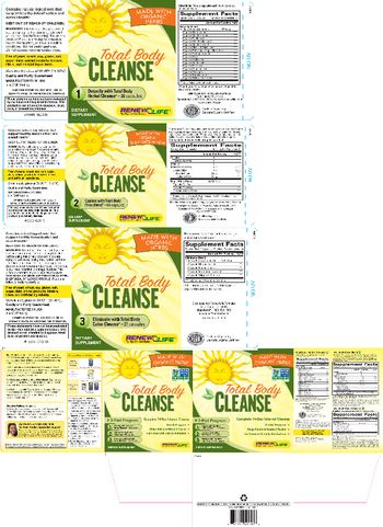 Renew Life Total Body Cleanse Total Body 1 Herbal Cleanse - supplement