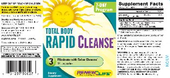 Renew Life Total Body Rapid Cleanse - supplement