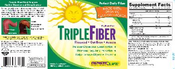 Renew Life Triple Fiber - supplement