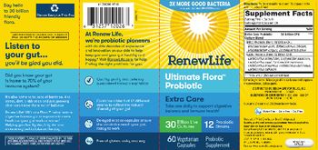 Renew Life Ultimate Flora Extra Care 30 Billion - probiotic supplement