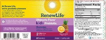 Renew Life Ultimate Flora Kids Probiotic Gummies 2 Billion Live Cultures - probiotic supplement