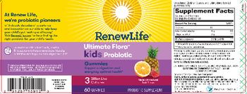 Renew Life Ultimate Flora Kids Probiotic Gummies 3 Billion - probiotic supplement