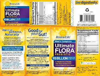 Renew Life Ultimate Flora Men's Complete Probiotic 90 Billion - probiotic supplement