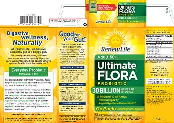 Renew Life Ultimate Flora Probiotic Adult 50+ 30 Billion Go Pack - probiotic supplement