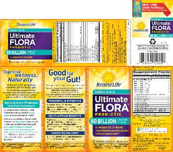 Renew Life Ultimate Flora Probiotic Colon Care 80 Billion - probiotic supplement
