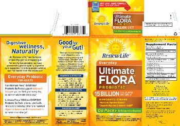 Renew Life Ultimate Flora Probiotic Everyday 15 Billion Go Pack - probiotic supplement