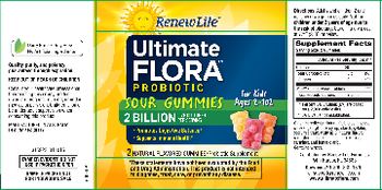 Renew Life Ultimate Flora Probiotic Sour Gummies 2 Billion - probiotic supplement