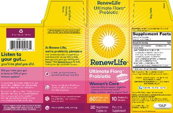 Renew Life Ultimate Flora Probiotic Women's Care 60 Billion Live Cultures - probiotic supplement