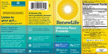 Renew Life Ultimate Flora Renew Life Ultimate Flora Men's Care 90 Billion - probiotic supplement