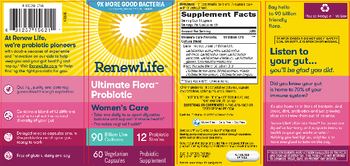 Renew Life Ultimate Flora Women's Care 90 Billion - probiotic supplement