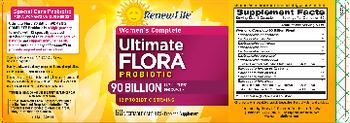 Renew Life Ultimate Flora Women's Complete Probiotic 90 Billion - probiotic supplement