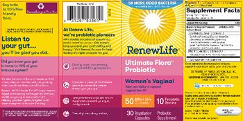 Renew Life Ultimate Flora Women's Vaginal 50 Billion - probiotic supplement