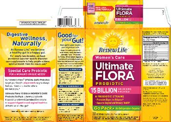 Renew Life Women's Care Ultimate Flora Probiotic 15 Billion Go Pack - probiotic supplement