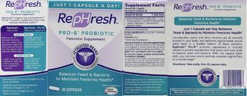 RepHresh Pro-B Probiotic - prob probiotic feminine supplement