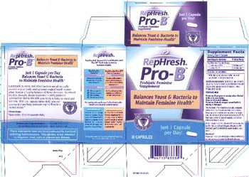 RepHresh Pro-B - probiotic feminine supplement