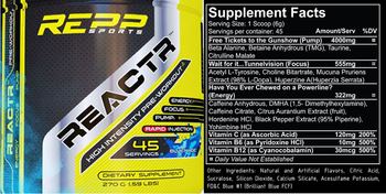Repp Sports REACTR Blue Magic - supplement