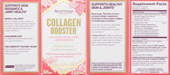 Reserveage Nutrition Collagen Booster - supplement