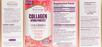 Reserveage Nutrition Collagen Hydra Protect With Ceramides - supplement