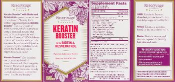 Reserveage Nutrition Keratin Booster - supplement