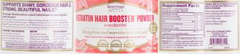 Reserveage Nutrition Keratin Hair Booster Powder With Biotin - supplement
