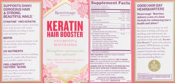 Reserveage Nutrition Keratin Hair Booster - supplement