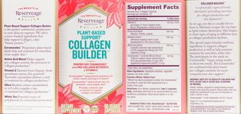 Reserveage Nutrition Plant-Based Support Collagen Builder - supplement