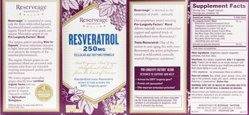 Reserveage Nutrition Resveratrol 250 mg - supplement