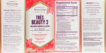Reserveage Nutrition Tres Beauty 3 - supplement