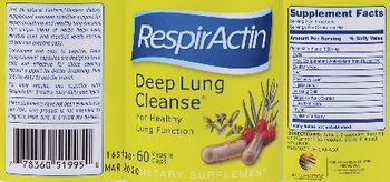 RespirActin Deep Lung Cleanse - supplement