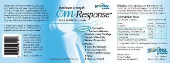 Response Products Maximum Strength CM Response Joint Action Formula - supplement