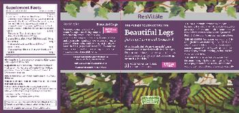 ResVitale Beautiful Legs featuring Diosmin And Resveratrol - supplement