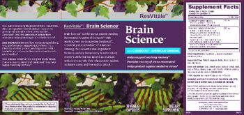 ResVitale Brain Science With Cereboost American Ginseng - supplement