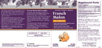 ResVitale French Melon SOD Complex - supplement