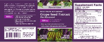 ResVitale Grape Seed Extract 325 mg - supplement