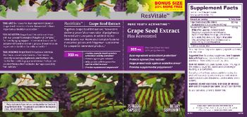 ResVitale Grape Seed Extract Plus Resveratrol 325 mg - supplement