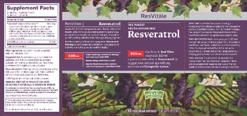 ResVitale Resveratrol 500 mg - supplement