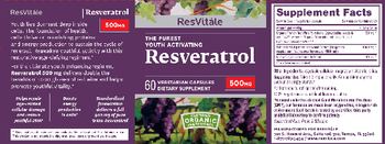 ResVitale Resveratrol 500 mg - supplement