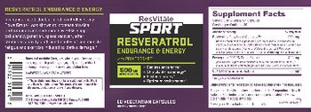 ResVitale Sport Resveratrol Endurance & Energy With Powergrape - supplement