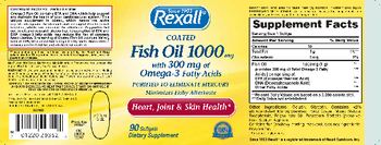 Rexall Coated Fish Oil 1000 mg - supplement